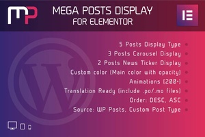 用于超级帖子显示Elementor WordPress插件