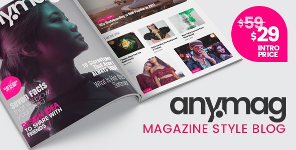 Anymag – 杂志翻页风格WordPress 博客主题
