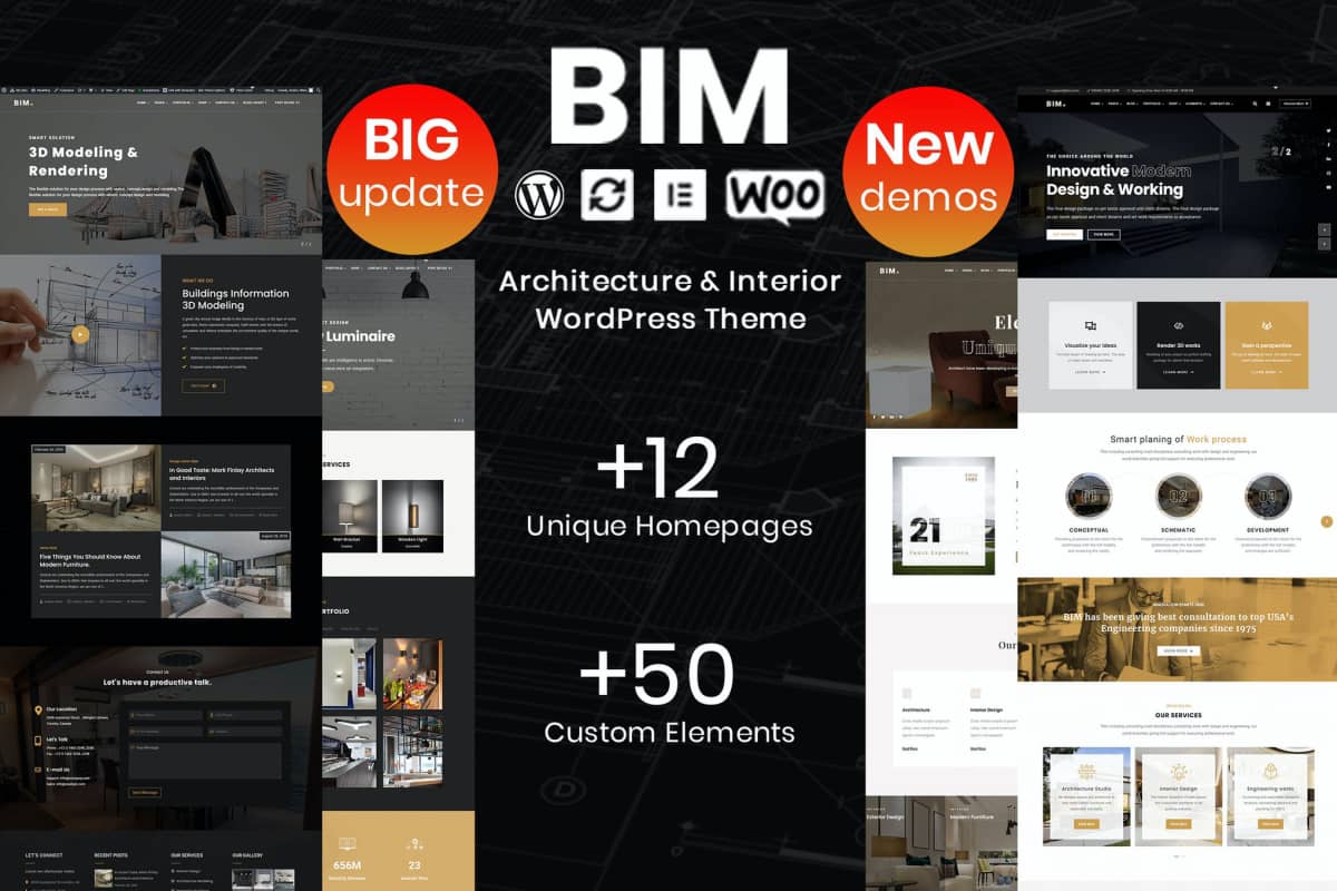 BIM – 建筑室内设计 WP 主题