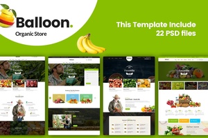 气球| 有机农场和食品业务模板