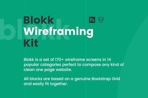 Blokk 网站原型 Wireframe Kit