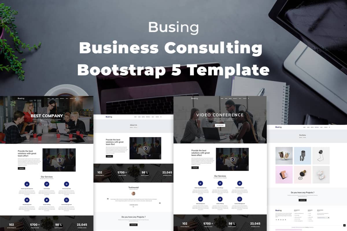Busing – 商务咨询 Bootstrap 5 模板