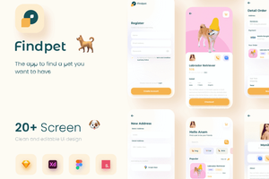 FIndPet-宠物领养应用UI套件