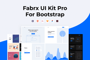 Fabrx UI Kit Pro H5网站模板