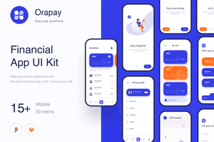 金融 UI Kits – 银行 App