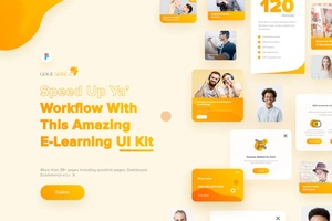 Goge Africa – 在线学习网站 UI Kit for Figma