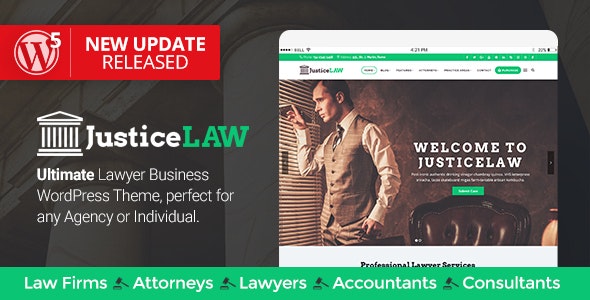 JusticeLAW -律师和顾问主题