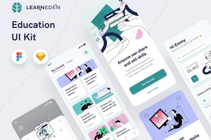 Learn Eden教育应用程序UI套件