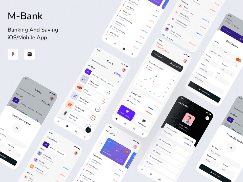 M-Bank：银行和保存iOS /移动应用程序