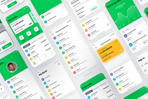 手机银行 App UI Kit