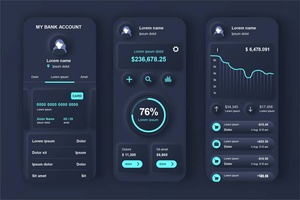 金融钱包支付 App UI Kit