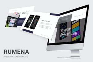 Rumena-移动应用展示Powerpoint