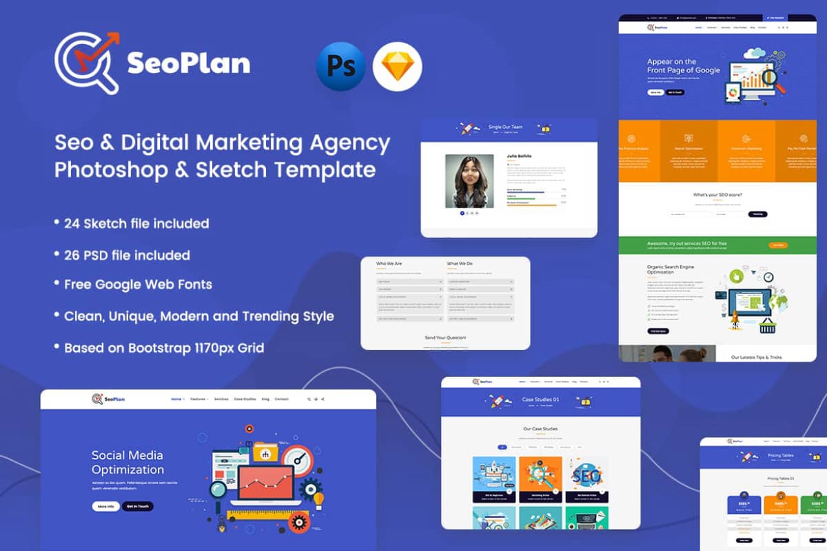SeoPlan-SEO和数字营销模板