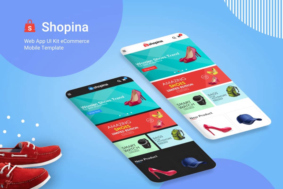 Shopina – Web App UI 购物商城手机模板